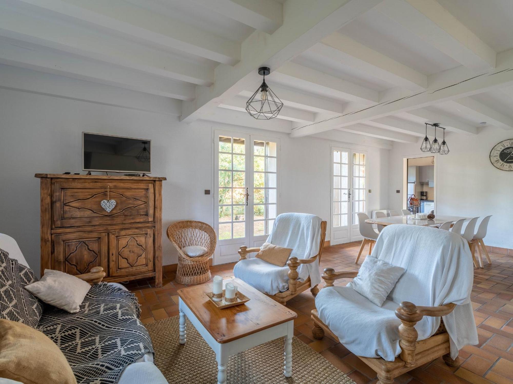Grande Maison Landaise Avec Piscine Privee, Proche Plage, Pour 8 Personnes A Biscarrosse - Fr-1-319-398 Екстериор снимка